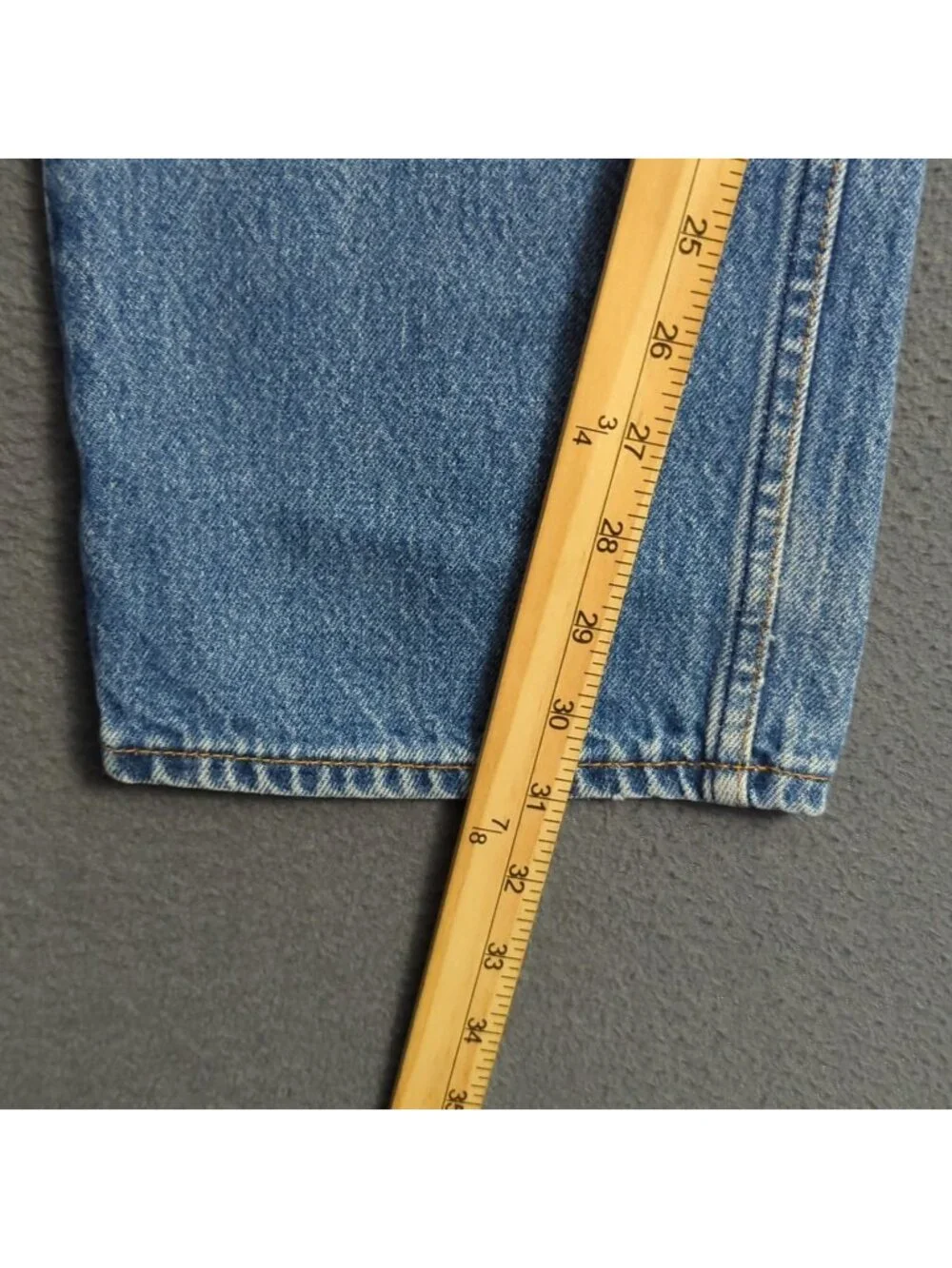 Levi's Vtg Jeans Mens 36x36 Fits 33x31 Blue 501 Straight Button Fly USA Made 90s